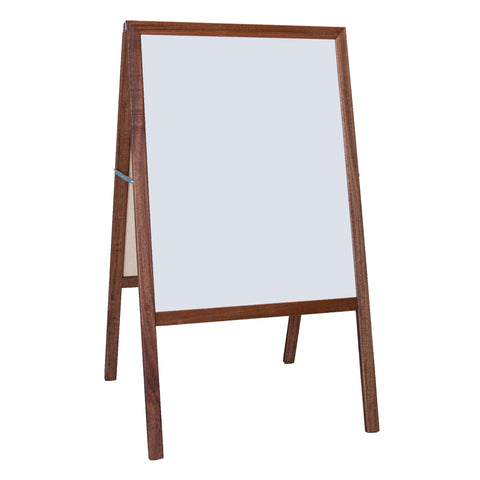 Stained Marquee Easel with White Dry Erase/Black Chalkboard, 42" H x 24" W