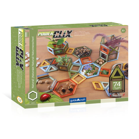 PowerClix® Frames, Natural, Magnetic Building Set, 75 Pieces