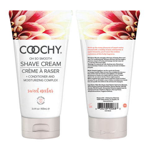 Coochy Shave Cream 3.4oz - Sweet Nectar