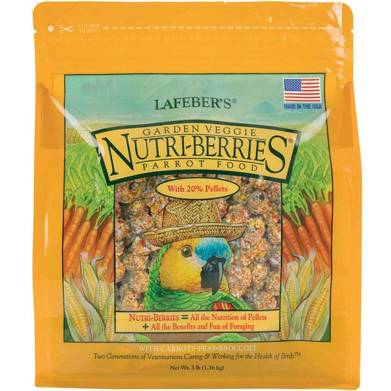 Lafeber Garden Veggie Nutri-berries Parrot Food - 3 Lbs