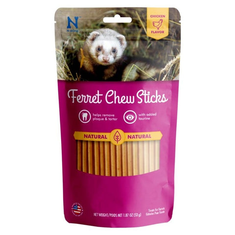 N-bone Ferret Chew Sticks Chicken Flavor - 1.87 Oz