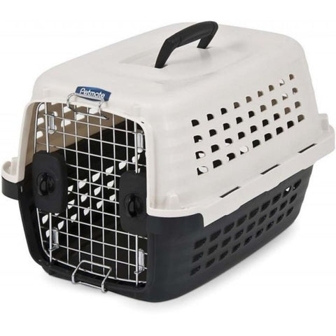 Petmate Compass Kennel - Black & Metalic White - X-small - 19"l X 12.7"w X 11.5"h (1-10 Lbs)