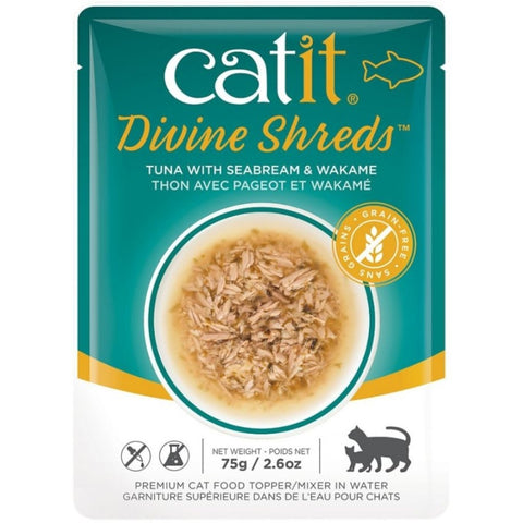 Catit Divine Shreds Tuna With Seabream And Wakame - 2.65 Oz