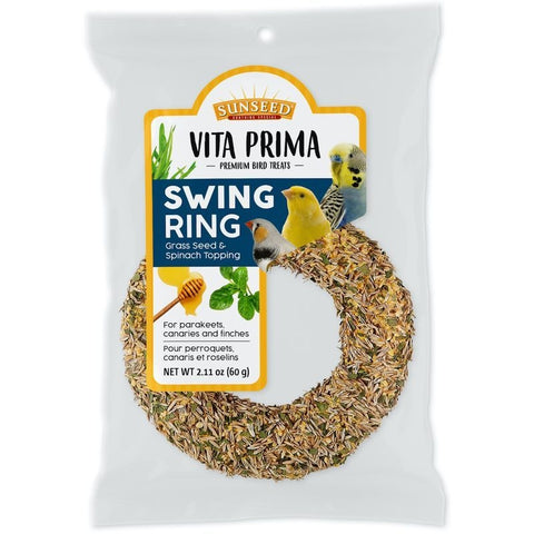 Vitakraft Vita Prima Sun Seed Swing Ring - Parakeet, Canary & Finch - 2.1 Oz