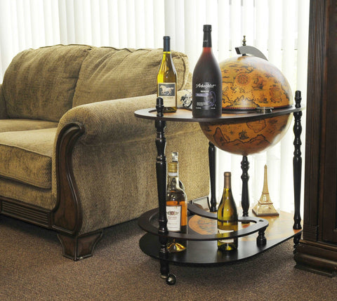 20" x 32" x 36" Red Globe Drink Trolley