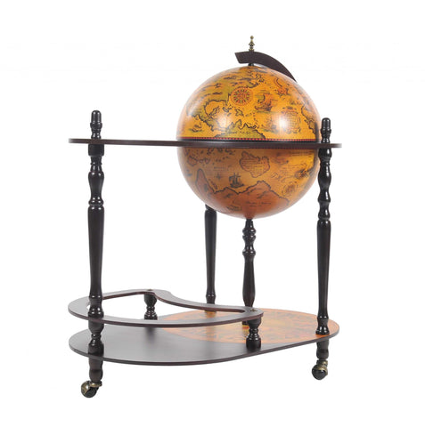 20" x 32" x 36" Red Globe Drink Trolley