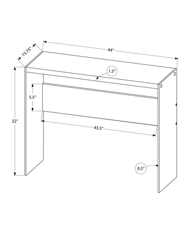 32" Grey Cement Particle Board and Clear Tempered Glass Accent Table