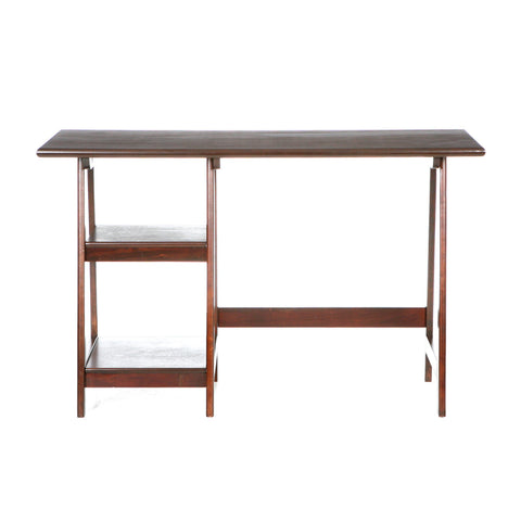 Espresso Sawhorse Desk