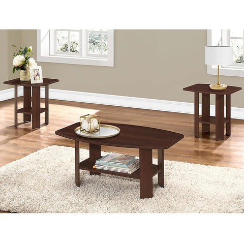 61.5" x 75.5" x 55.25" Cherry Table 3pcs Set