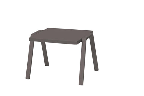 22 X 18 X 16 Taupe Aluminum Side Table