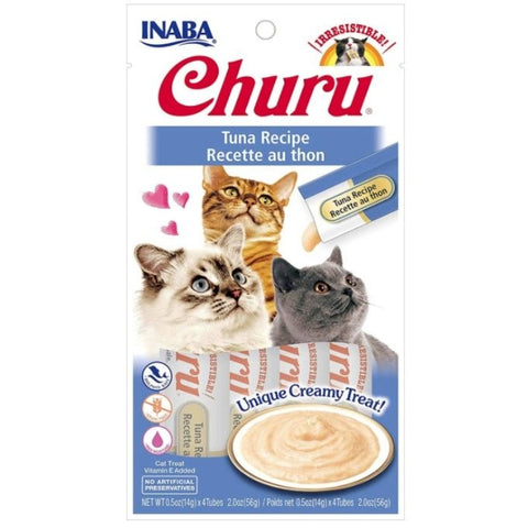 Inaba Churu Tuna Recipe Creamy Cat Treat - 4 Count