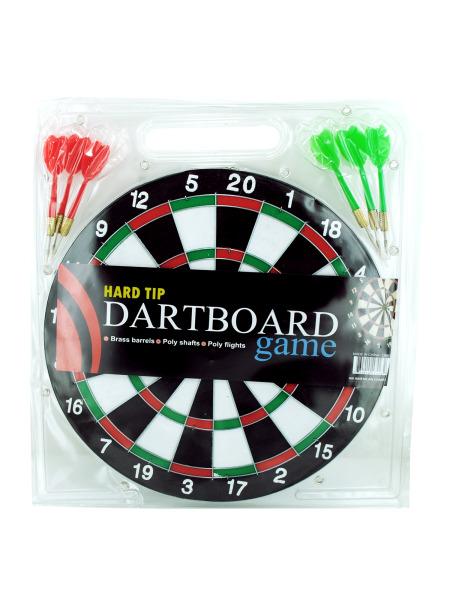 Dartboard Game with Hard Tip Darts (Available in a pack of 6)