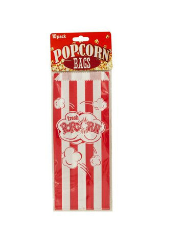 Striped Paper Popcorn Bags (Available in a pack of 24)