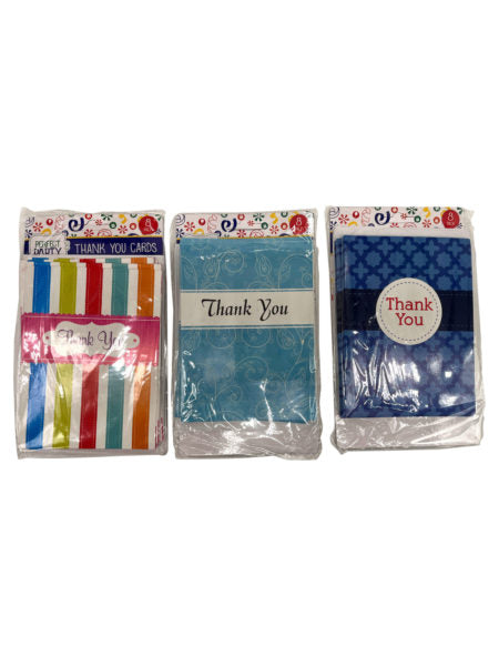 Perfect party solutions 8 pack thank you cards &amp; envelopes i (Available in a pack of 22)