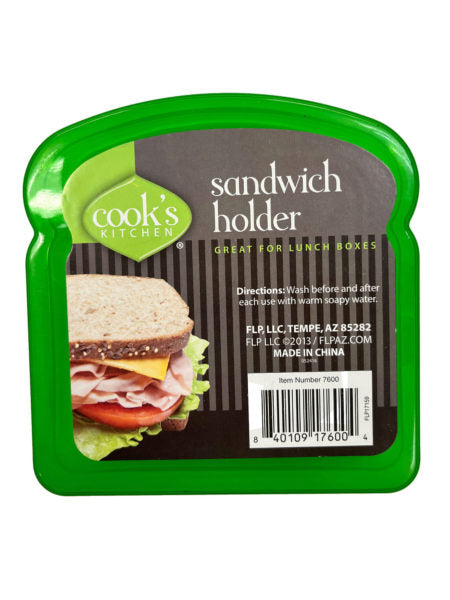 Cooks kitchen sandwich holder in assorted colors in pdq disp (Available in a pack of 20)