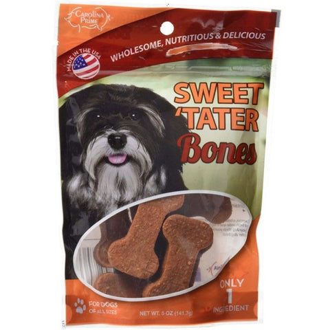 Carolina Prime Sweet Tater Bones Dog Treats - 5 Oz