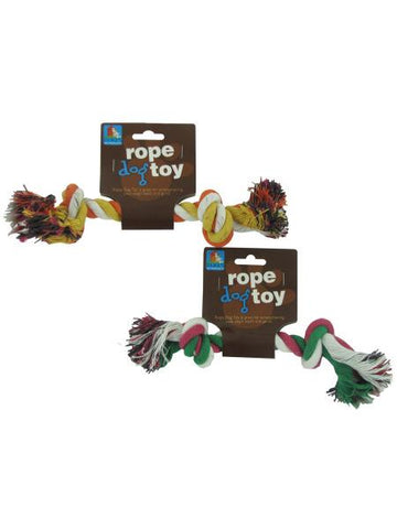 Multi-Color Knotted Rope Dog Toy (Available in a pack of 24)