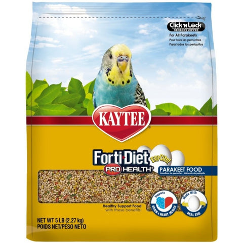 Kaytee Forti-diet Pro Health Egg-cite! Parakeet Food - 5 Lbs