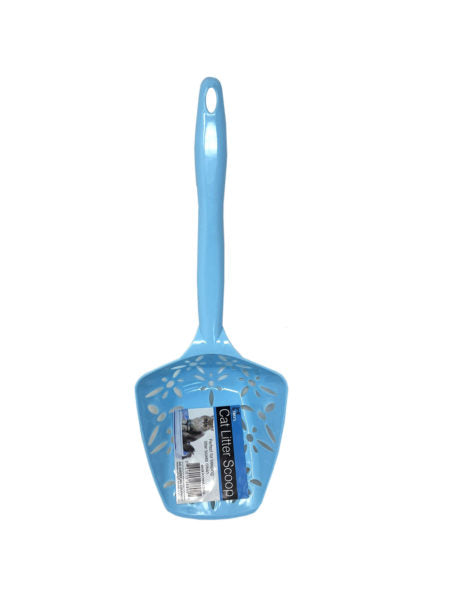 Decorative Floral Plastic Cat Litter Scooper (Available in a pack of 12)