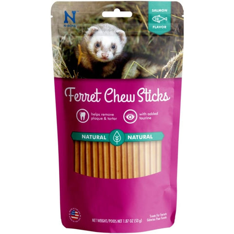 N-bone Ferret Chew Treats - Salmon Flavor - 1.87 Oz