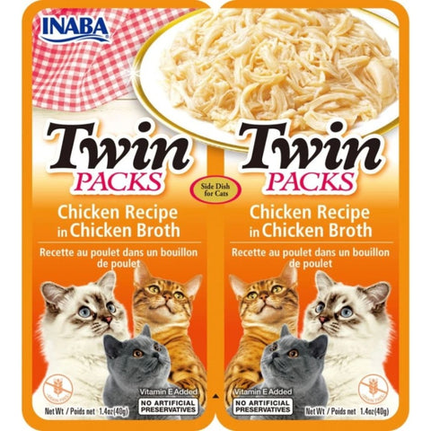 Inaba Twin Packs Chicken Recipe In Chicken Broth For Cats - 2 Count