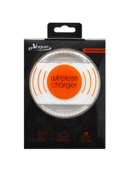 EVogue Metal Wireless Charger Pad in White (Available in a pack of 4)