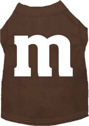 The M Costume Screen Print Dog Shirt Brown Size Sm