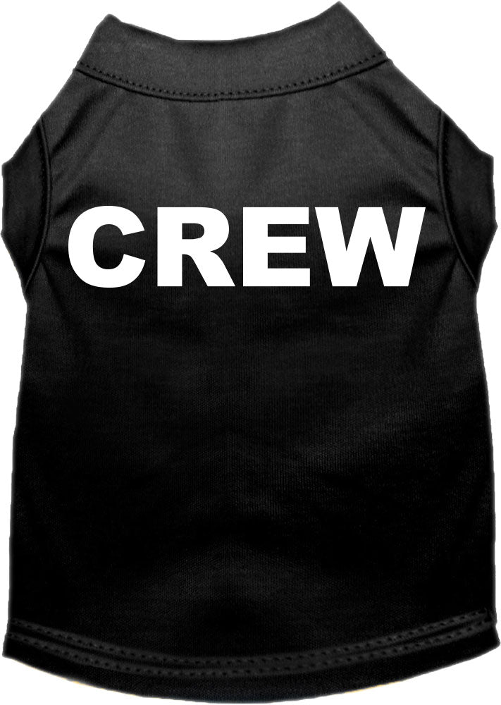 Crew Costume Screen Print Dog Shirt Black Size Md