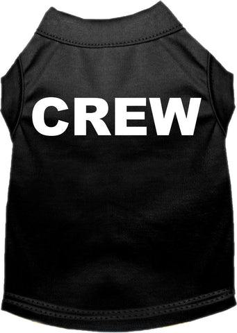 Crew Costume Screen Print Dog Shirt Black Size Sm