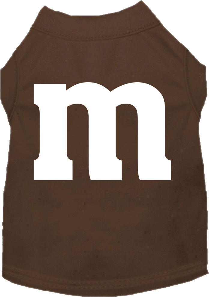 The M Costume Screen Print Dog Shirt Brown Size Xs