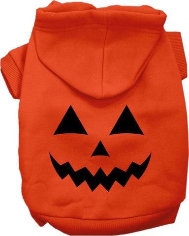 Pumpkin Face Him Costume Screen Print Dog Hoodie Orange Size 5x