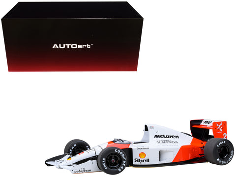 McLaren Honda MP4/6 #2 Gerhard Berger Winner Formula One F1 Japanese GP (1991) (with McLaren Logo) 1/18 Model Car by Autoart