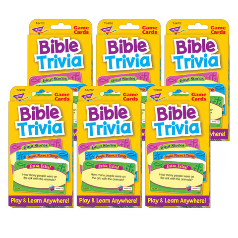 Bible Trivia Challenge Cards®, Pack of 6