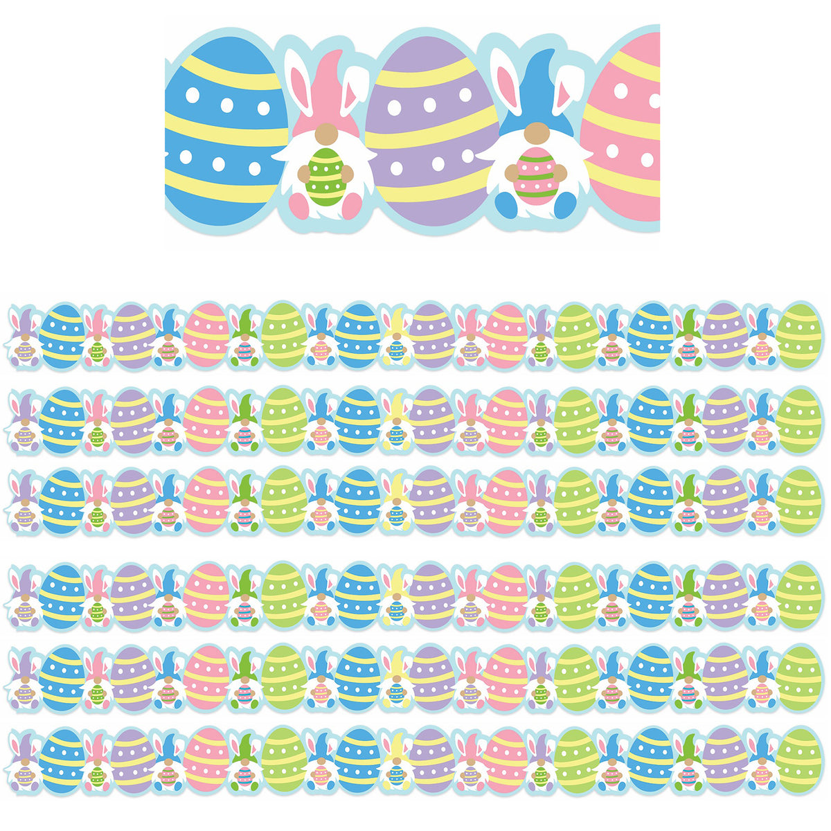 Easter Gnomes Extra Wide Deco Trim®, 37 Feet Per Pack, 6 Packs