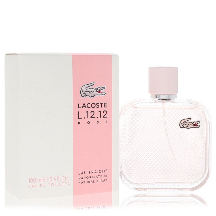 Lacoste Eau De Lacoste L.12.12 Rose Eau Fraiche by Lacoste Eau De Toilette Spray 3.3 oz for Women