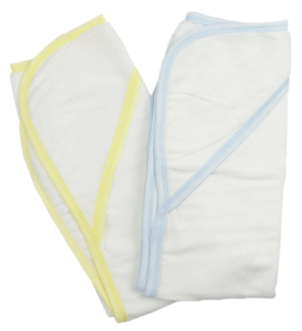 Infant Hooded Bath Towel (pack Of 2) 021-blue--021-yellow