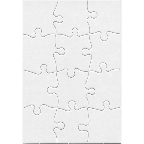 Compoz-A-Puzzle®, 5 1/2" x 8" Rectangle, 12-Piece, Pack of 24