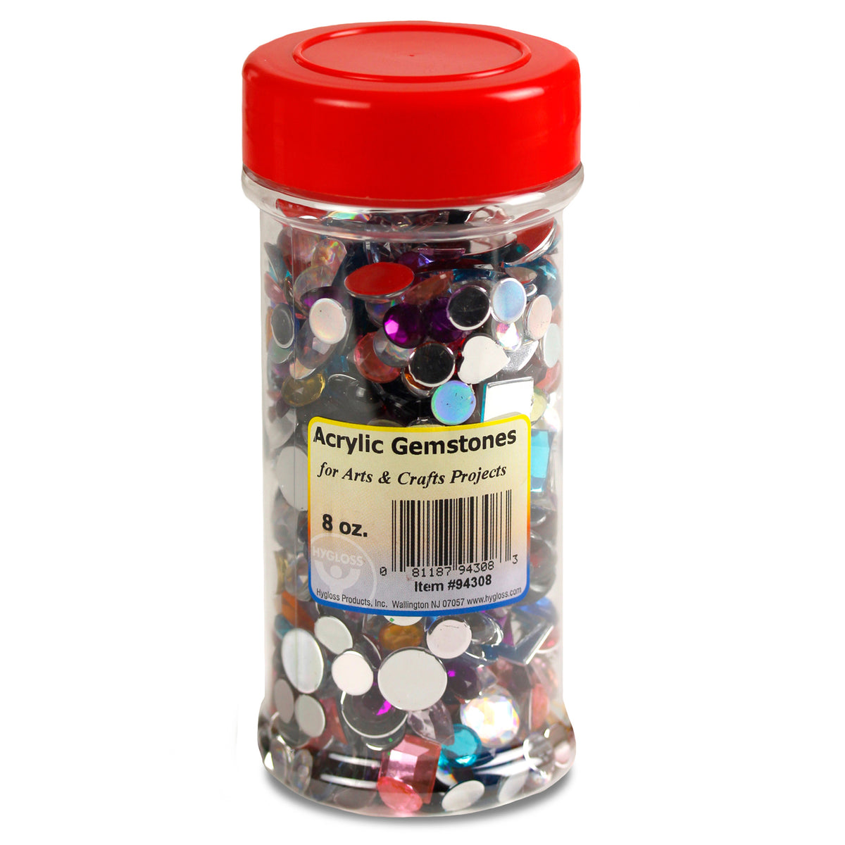 Multicolor Acrylic Gemstones, 8 oz.