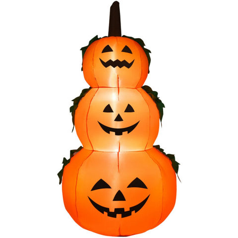 6 Feet Halloween Inflatable Stacked Pumpkins