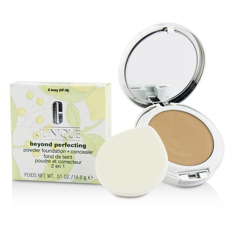 Clinique Beyond Perfecting Powder Foundation + Corrector - # 14 Vanilla (mf-g)  --14.5g/0.51oz By Clinique