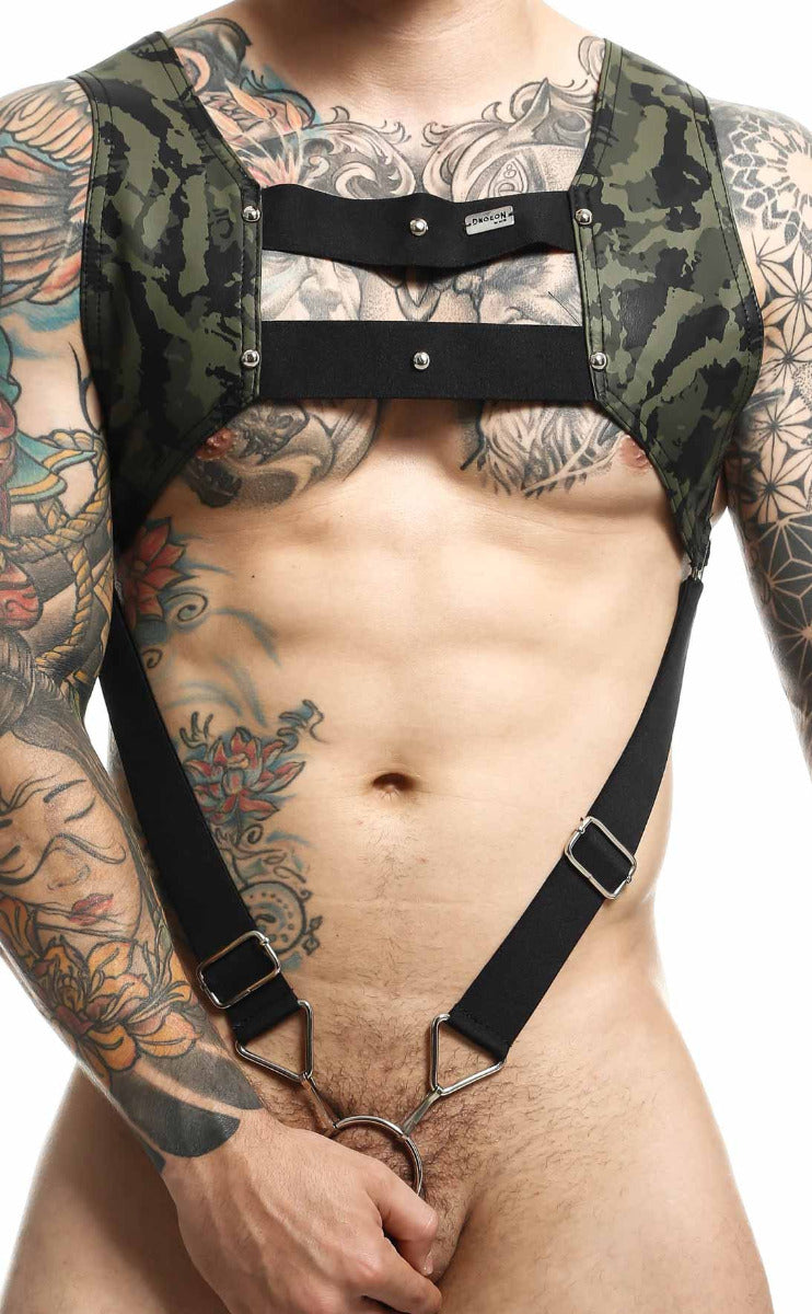 DNGEON Croptop Cockring Harness