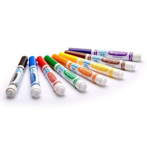 Ultra-Clean Markers, Conical Tip, Classic Colors, 8 Per Box, 6 Boxes