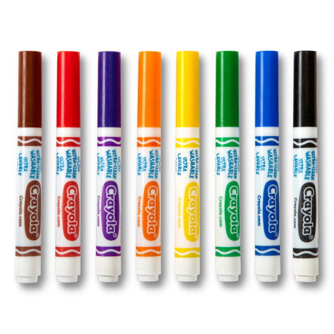 Ultra-Clean Markers, Conical Tip, Classic Colors, 8 Per Box, 6 Boxes