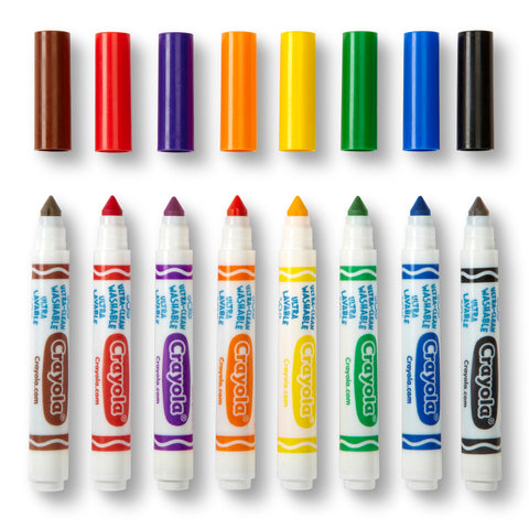 Ultra-Clean Markers, Conical Tip, Classic Colors, 8 Per Box, 6 Boxes