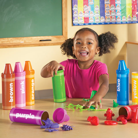 Rainbow Sorting Crayons, 56 Pieces