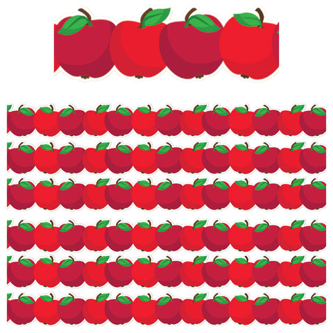 Apple Die-Cut Extra Wide Deco Trim®, 37 Feet Per Pack, 6 Packs