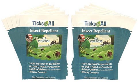 All Natural All Purpose Insect Repellent Wipes