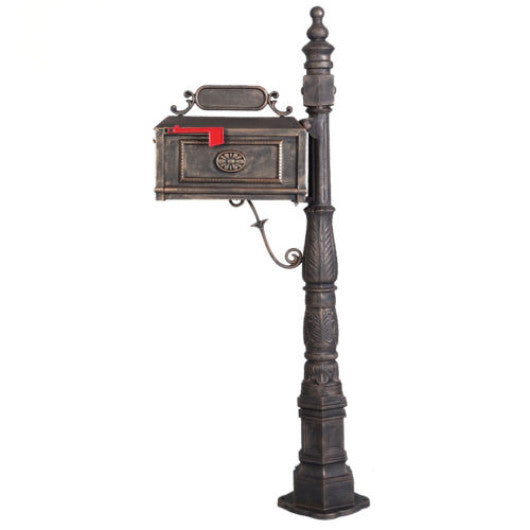 Bronze Classic Decorative Cast Aluminum Mail Box Postal Box