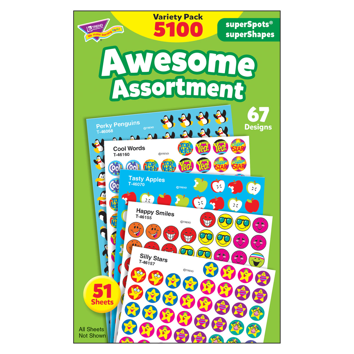 Awesome Assortment superSpots®/superShapes Variety Pack - 5100 ct