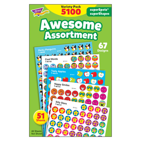 Awesome Assortment superSpots®/superShapes Variety Pack - 5100 ct